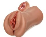 7.4-Inch 3 in 1 Tanned Lifelike Mouth Pussy Anus Pocket Pussy 100197199#3