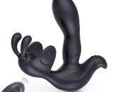 ACMEJOY Tapping Tip Triple Stimulation 7 Vibrating Prostate Massager Y6451-B-4